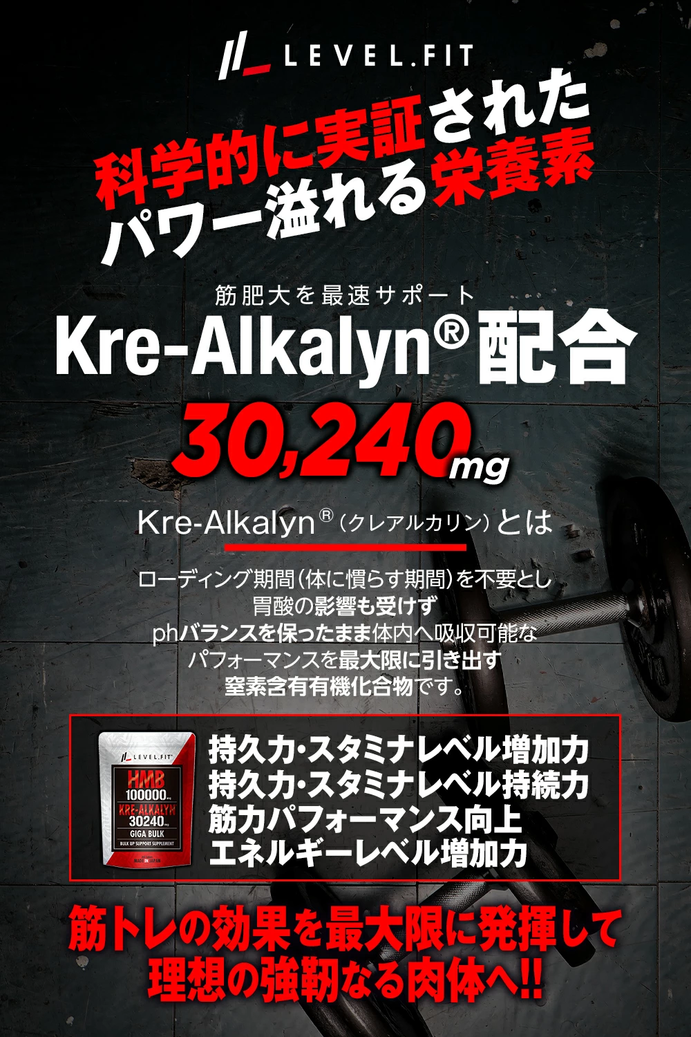 【3個セット】HMB KRE-ALKALYNサプリメント
